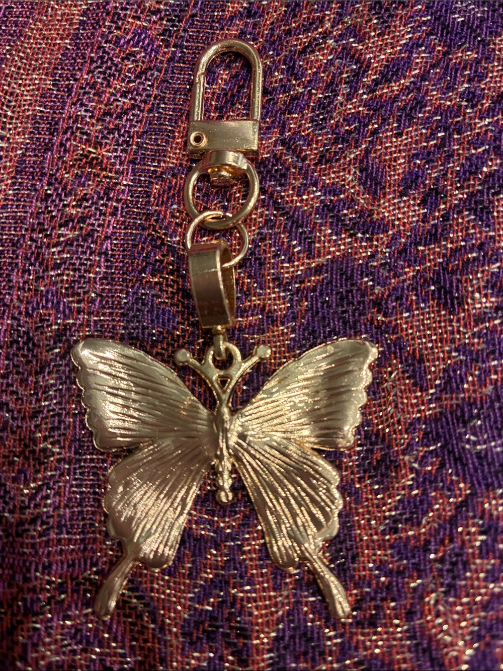 Handbag Decorative Rhinestone Butterfly - Picture 4 of 5